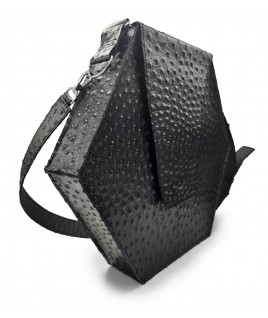 Apollo Bag In Black Textured Leather